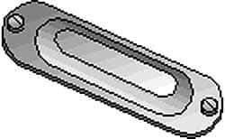 Hubbell Killark - 3-1/2" & 4" Trade, Aluminum Conduit Body Cover Plate - Use with Form 35 Conduit Bodies, Form 85 Conduit Bodies - Best Tool & Supply