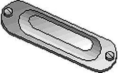 Hubbell Killark - 3-1/2" & 4" Trade, Aluminum Conduit Body Cover Plate - Use with Form 35 Conduit Bodies, Form 85 Conduit Bodies - Best Tool & Supply