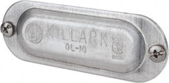 Hubbell Killark - 1/2" Trade, Aluminum Conduit Body Cover Plate - Use with Form 35 Conduit Bodies, Form 85 Conduit Bodies - Best Tool & Supply