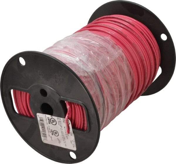 Southwire - THHN/THWN, 10 AWG, 30 Amp, 500' Long, Solid Core, 1 Strand Building Wire - Red, Thermoplastic Insulation - Best Tool & Supply