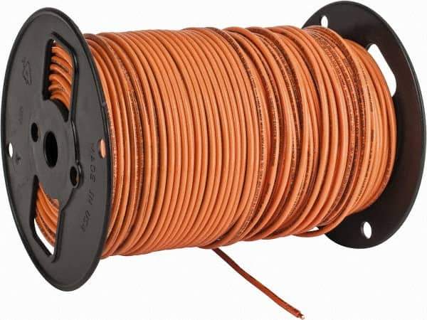 Southwire - THHN/THWN, 10 AWG, 30 Amp, 500' Long, Solid Core, 1 Strand Building Wire - Orange, Thermoplastic Insulation - Best Tool & Supply