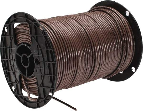 Southwire - THHN/THWN, 10 AWG, 30 Amp, 500' Long, Solid Core, 1 Strand Building Wire - Brown, Thermoplastic Insulation - Best Tool & Supply