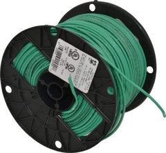 Southwire - THHN/THWN, 12 AWG, 20 Amp, 500' Long, Stranded Core, 19 Strand Building Wire - Green, Thermoplastic Insulation - Best Tool & Supply