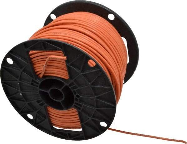 Southwire - THHN/THWN, 12 AWG, 20 Amp, 500' Long, Stranded Core, 19 Strand Building Wire - Orange, Thermoplastic Insulation - Best Tool & Supply