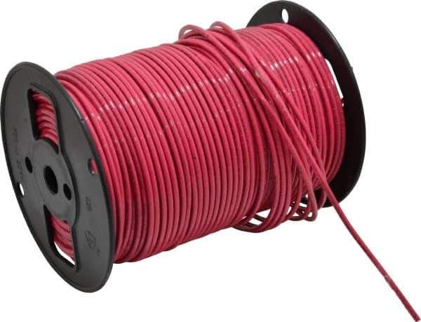 Southwire - THHN/THWN, 10 AWG, 30 Amp, 500' Long, Stranded Core, 19 Strand Building Wire - Red, Thermoplastic Insulation - Best Tool & Supply