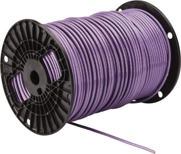 Southwire - THHN/THWN, 10 AWG, 30 Amp, 500' Long, Stranded Core, 19 Strand Building Wire - Purple, Thermoplastic Insulation - Best Tool & Supply