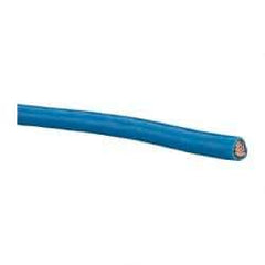 Southwire - THHN/THWN, 6 AWG, 55 Amp, 500' Long, Stranded Core, 19 Strand Building Wire - Blue, Thermoplastic Insulation - Best Tool & Supply