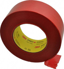 3M - 2" Wide x 60 Yd Long Red Polyethylene Film Masking Tape - Series 5903, 7.5 mil Thick, 21 In/Lb Tensile Strength - Best Tool & Supply