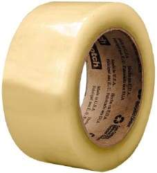 3M - 3" x 1,000 Yd Clear Rubber Adhesive Sealing Tape - Polypropylene Film Backing, 2.6 mil Thick, 60 Lb Tensile Strength, Series 3073 - Best Tool & Supply