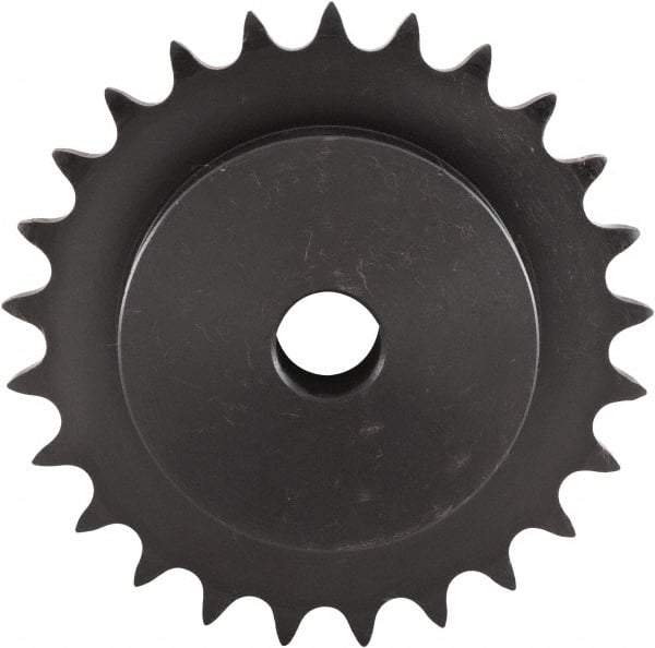 U.S. Tsubaki - 10 Teeth, 1" Chain Pitch, Chain Size 80, Plain Bore Sprocket - 1" Bore Diam, 3.236" Pitch Diam, 3.68" Outside Diam - Best Tool & Supply