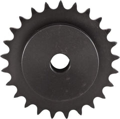 U.S. Tsubaki - 10 Teeth, 1" Chain Pitch, Chain Size 80, Plain Bore Sprocket - 1" Bore Diam, 3.236" Pitch Diam, 3.68" Outside Diam - Best Tool & Supply