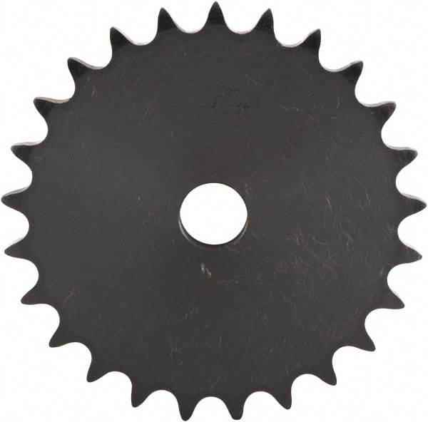 U.S. Tsubaki - 34 Teeth, 1/2" Chain Pitch, Chain Size 40, "A" Plate Roller Chain Sprocket - 19/32" Bore Diam, 5.419" Pitch Diam, 5.7" Outside Diam - Best Tool & Supply