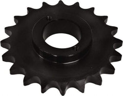 U.S. Tsubaki - 23 Teeth, 1/2" Chain Pitch, Chain Size 40, Split Taper Sprocket - 3.672" Pitch Diam, 3.94" Outside Diam - Best Tool & Supply