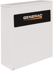 Generac Power - 3 Phase, 120/208 Input Volt, 400 Amp, Automatic Transfer Switch - 3R NEMA Rated, Aluminum, 24 Inch Wide x 10 Inch Deep x 36.1 Inch High, Automatic Exerciser, Electrically Operated - Best Tool & Supply