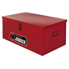 Job Site Tool Storage; Box Type: Job Site Box; Overall Weight Capacity: 2500 lb; Locking Mechanism: Padlock Hasp; Handle Type: Fold-Down; Mobility: Stationary; Color: Brown; Material: Steel; Finish: Powder Coated; Features: Textured Powder Paint Finish; S