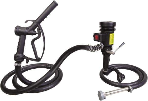 PRO-LUBE - 9.25 GPM, 3/4" Hose Diam, Pump - Stainless Steel Pump, 3/4" Inlet, 3/4" Outlet, 12 Volts, 9.84' Hose Length - Best Tool & Supply