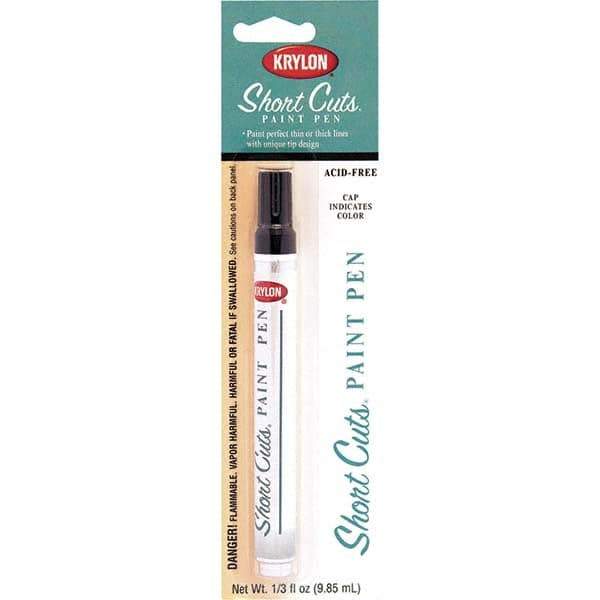 Krylon - 0.33 oz Black Gloss Finish Paint Pen - Pen, Direct to Metal, 565 gL VOC Compliance - Best Tool & Supply