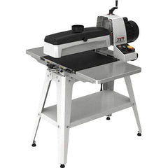 Jet - 5" Diam x 18" Long, Single Phase Floor Drum Sanding Machine - 1/32" Sanding Depth, 1/32 to 3" Thick x 32" Wide Workpiece - Best Tool & Supply