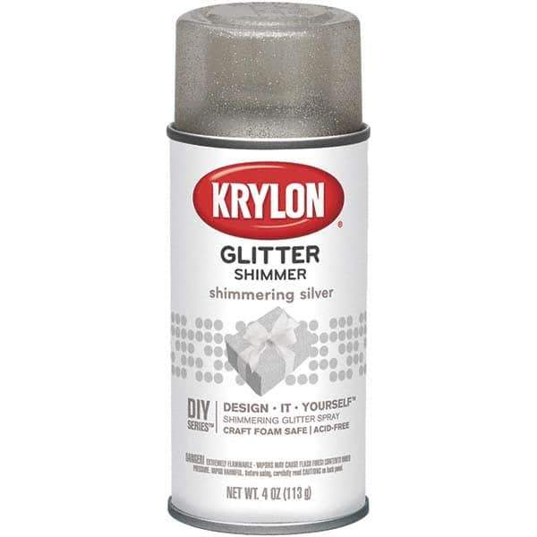 Krylon - Shimmering Silver, Glitter, Craft Paint Spray Paint - 4 oz Container - Best Tool & Supply