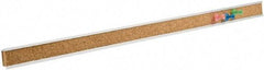 Quartet - 18" Wide x 1" High Cork Bulletin Bar - Brown - Best Tool & Supply