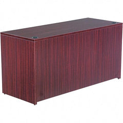 ALERA - 59.13" Long x 29.63" High x 23.63" Deep, Credenza - Mahogany (Color), Woodgrain Laminate - Best Tool & Supply