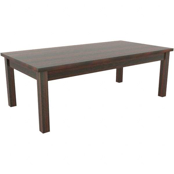 ALERA - 20" Long x 47-1/4" Wide x 16.38" High Stationary Reception Table - 1" Thick, Mahogany (Color), Wood Grain Laminate - Best Tool & Supply