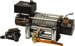 Buyers Products - 9,500 Lb Capacity, 100' Cable Length, Automotive DC Electric Winch - 12 Volts - Best Tool & Supply