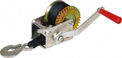 Buyers Products - 800 Lb Capacity, 26' Cable Length, Automotive Hand Winch with Single Gear - Best Tool & Supply