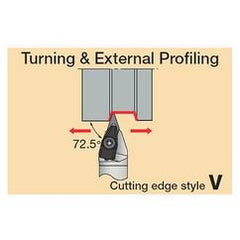 CVVNN2525M1607-RD - Turning Toolholder - Best Tool & Supply