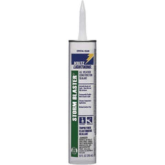 White Lightning - 10 oz Tube Clear Tetrachloroethylene Caulk - -40 to 180°F Operating Temp, 120 min Tack Free Dry Time, 96 hr Full Cure Time - Best Tool & Supply