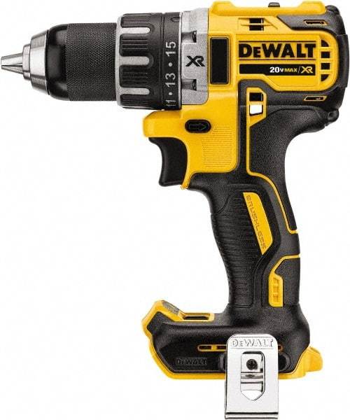 DeWALT - 20 Volt 1/2" Chuck Mid-Handle Cordless Drill - 0-500 & 0-2000 RPM, Keyless Chuck, Reversible, Lithium-Ion Batteries Not Included - Best Tool & Supply