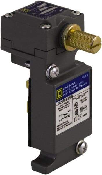 Square D - SPDT, NC/NO, 600 Volt, Screw Terminal, Rotary Head Actuator, General Purpose Limit Switch - Best Tool & Supply