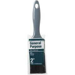 Rubberset - 2" Flat Synthetic Trim Brush - Plastic Beavertail Handle - Best Tool & Supply