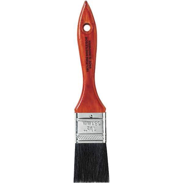 Rubberset - 1-1/2" Flat Hog Chip Brush - Wood Beavertail Handle - Best Tool & Supply