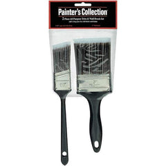 Rubberset - 2" Flat Synthetic Trim Brush - Plastic Beavertail Handle - Best Tool & Supply