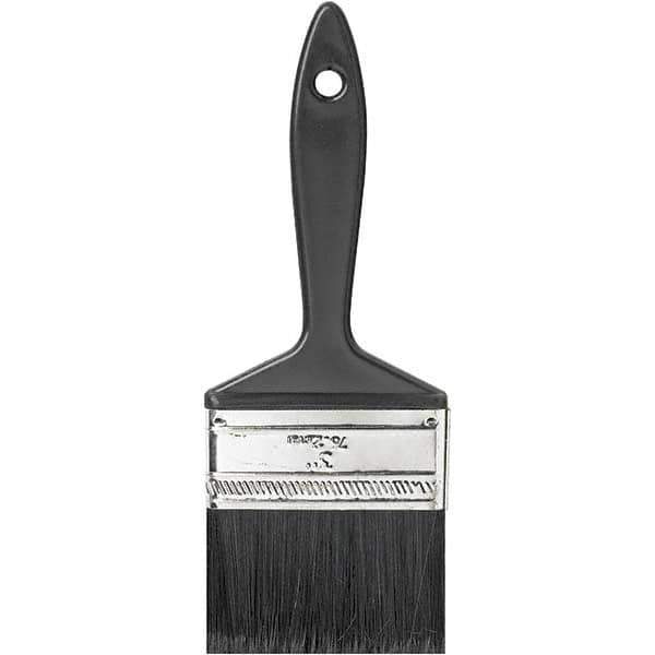 Rubberset - 3" Flat Synthetic Trim Brush - Plastic Thin Beavertail Handle - Best Tool & Supply