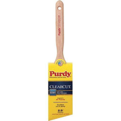 Purdy - 2-1/2" Angled Nylon/Polyester Trim Brush - Wood Fluted Handle - Best Tool & Supply