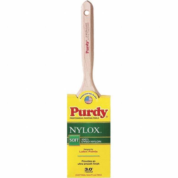 Purdy - 3" Flat Synthetic Trim Brush - Wood Fluted Handle - Best Tool & Supply