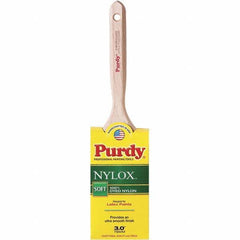 Purdy - 3" Flat Synthetic Trim Brush - Wood Fluted Handle - Best Tool & Supply