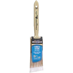 Bestt-Liebco - 1-1/2" Angled Synthetic Sash Brush - Wood Short Handle - Best Tool & Supply