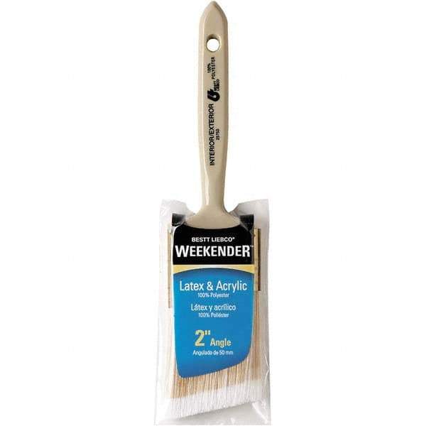 Bestt-Liebco - 2" Angled Synthetic Sash Brush - Wood Short Handle - Best Tool & Supply