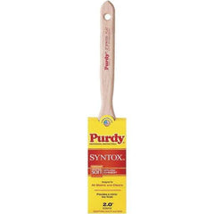 Purdy - 2" Flat Synthetic Trim Brush - 3-7/8" Bristle Length, 2-11/16" Wood Flat Handle - Best Tool & Supply