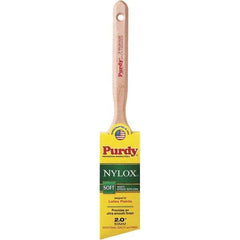 Purdy - 2" Angled Synthetic Trim Brush - 2-11/16" Bristle Length, 2-11/16" Wood Fluted Handle - Best Tool & Supply