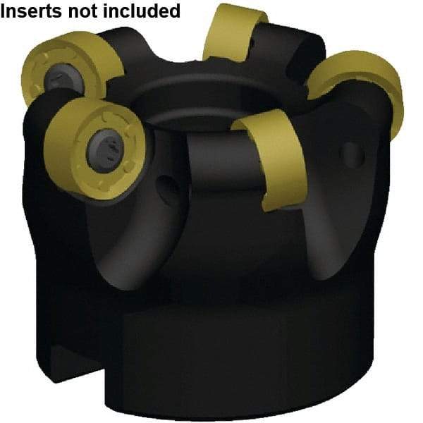 Kennametal - 64mm Cut Diam, 3.96mm Max Depth, 27mm Arbor Hole, 5 Inserts, RNGJ1605M0____ Insert Style, Indexable Copy Face Mill - RODEKA 16 Cutter Style, 19,500 Max RPM, 50mm High, Through Coolant, Series Rodeka - Best Tool & Supply