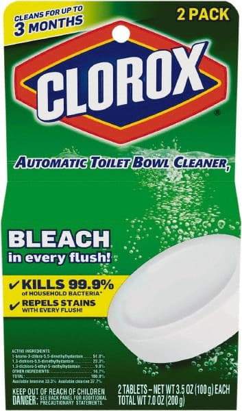 Clorox - 3.5 oz Tablet Solid Toilet Bowl Cleaner - Unscented Scent, Disinfectant, Bathroom Surfaces - Best Tool & Supply