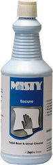 Misty - 32 oz Bottle Liquid Toilet Bowl Cleaner - Mint Scent, Disinfectant, Nonacidic, Toilets - Best Tool & Supply