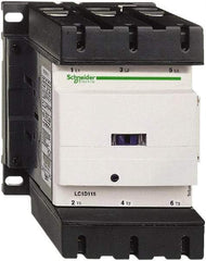 Schneider Electric - 3 Pole, 120 Coil VAC at 50/60 Hz, 115 Amp at 440 VAC, Nonreversible IEC Contactor - Bureau Veritas, CCC, CSA, CSA C22.2 No. 14, DNV, EN/IEC 60947-4-1, EN/IEC 60947-5-1, GL, GOST, LROS, RINA, RoHS Compliant, UL 508, UL Listed - Best Tool & Supply