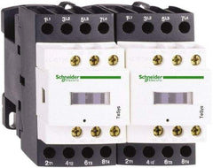 Schneider Electric - 4 Pole, 24 Coil VAC at 50/60 Hz, 20 Amp at 440 VAC, Reversible IEC Contactor - Bureau Veritas, CCC, CSA, CSA C22.2 No. 14, DNV, EN/IEC 60947-4-1, EN/IEC 60947-5-1, GL, GOST, LROS, RINA, RoHS Compliant, UL 508, UL Listed - Best Tool & Supply