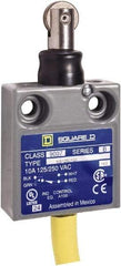 Square D - SPDT, NC/NO, 240 VAC, Prewired Terminal, Roller Plunger Actuator, General Purpose Limit Switch - 1, 2, 4, 6, 6P NEMA Rating, IP67 IPR Rating, 80 Ounce Operating Force - Best Tool & Supply