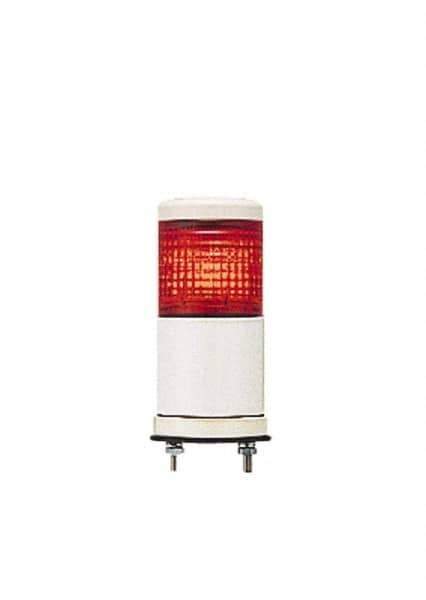 Schneider Electric - Red LED Flashing & Steady Stackable Tower Light with Buzzer - 70 to 85 dB, Base Mount, IP54, 24V, 14 to 122°F - Best Tool & Supply